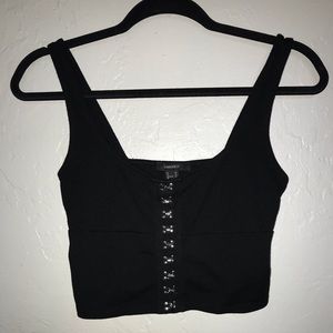 Black crop top